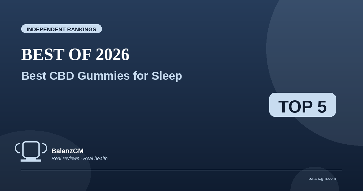 Best CBD gummies for sleep 2026 — top picks lineup