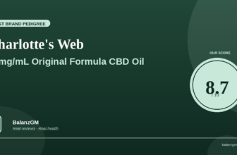 Charlotte’s Web 17mg per mL Original Formula CBD oil tincture bottle
