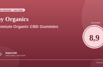 Joy Organics premium organic CBD gummies bottle