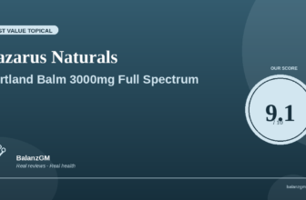 Lazarus Naturals Portland Balm 3000mg full-spectrum CBD topical tub
