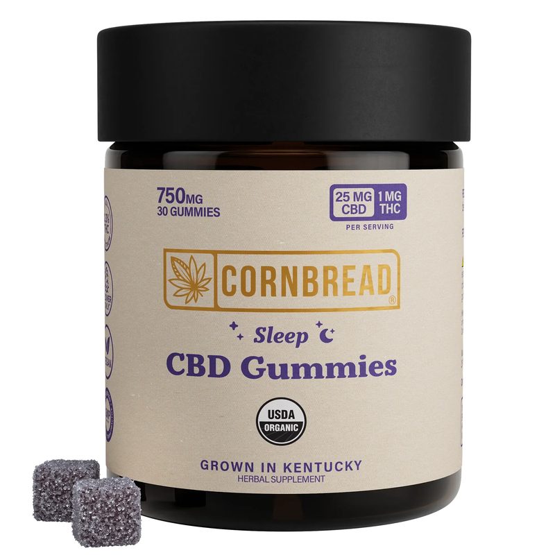 Cornbread Hemp CBD Sleep Gummies jar