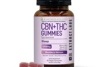 Extract Labs CBN + Delta 9 Sleep Gummies bottle