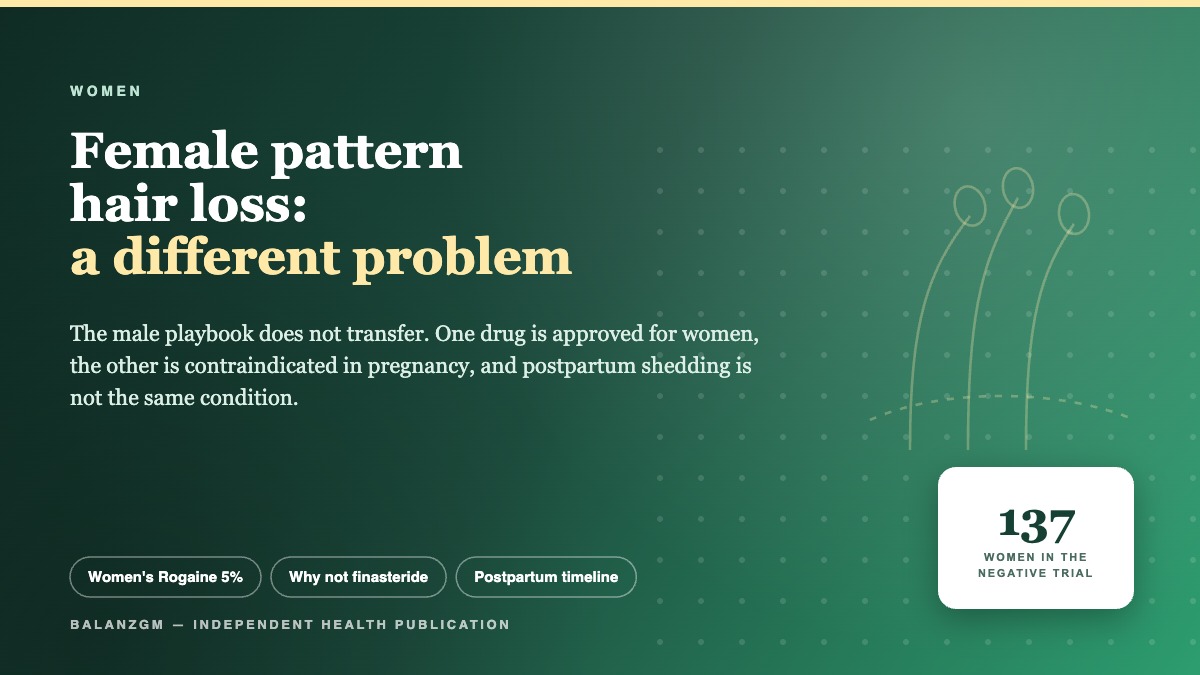 Cover: female pattern hair loss and why the male treatment playbook does not transfer